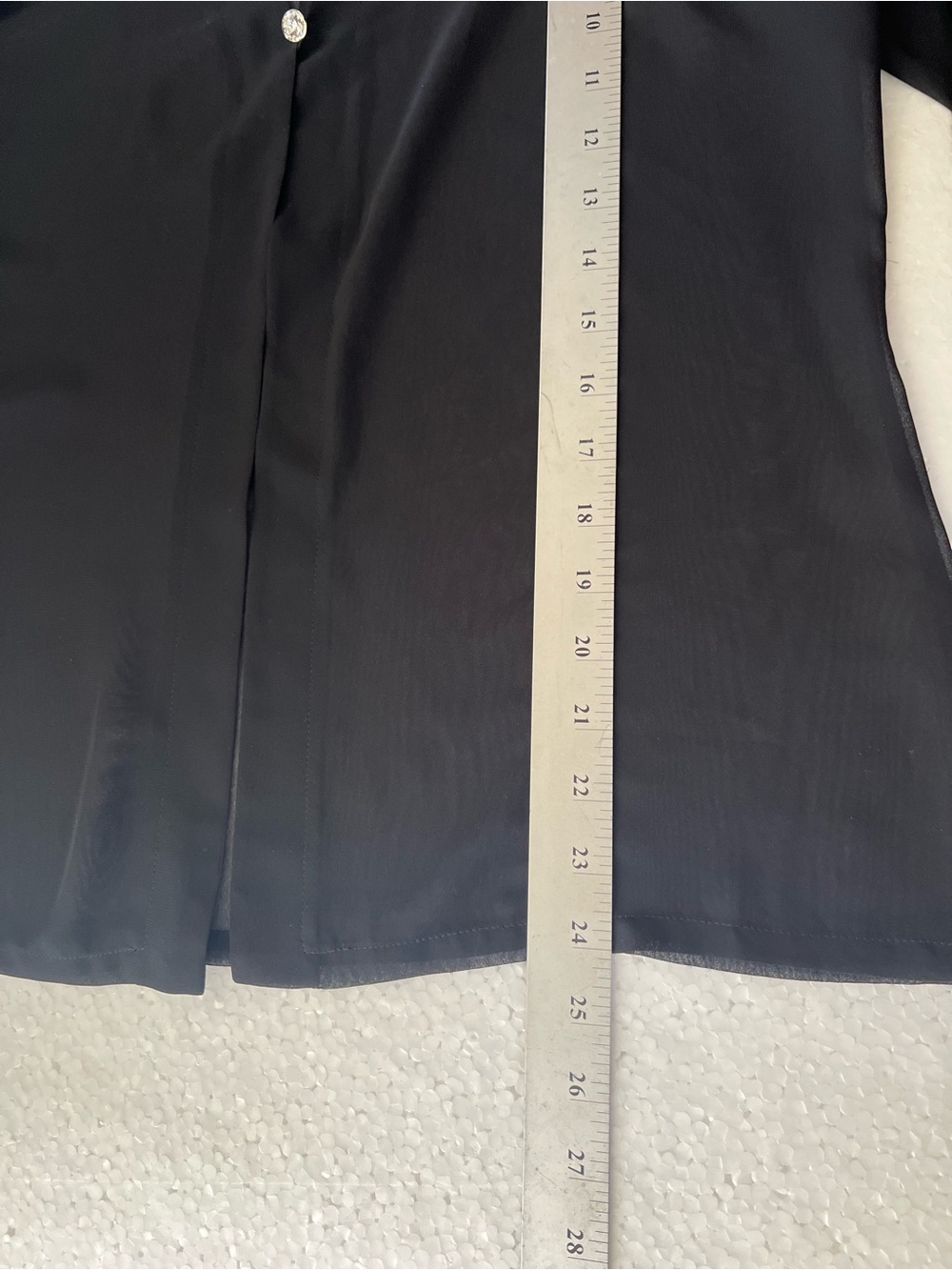 Alex Evenings Women’s Sheer Black Cardigan – Size Large - Picture 6 of 7